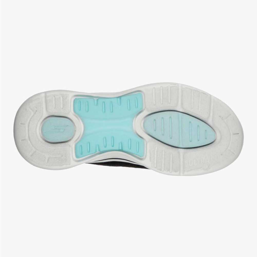 Skechers Women's Black and Aqua Sneakers - Picture 6 of 6